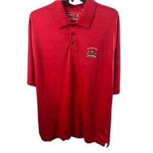 Cutter & Buck Ryder Cup‎ Valhalla PGA Golf Polo Shirt Red Mens Size XXL 2XL